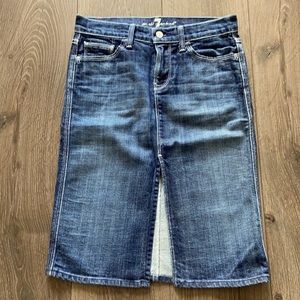 7 for Mankind Jean Colette Skirt Size 25